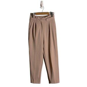 Reserved Women's Mauve Paper Bag Pleated Trousers